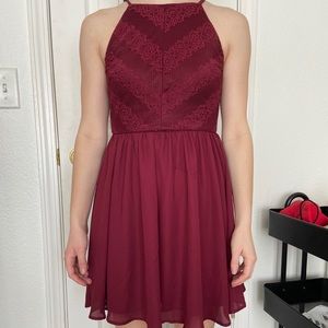 Maroon formal dress